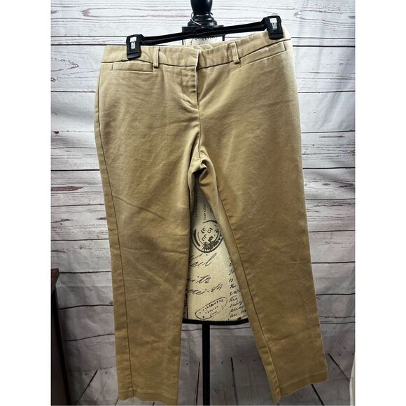 Van Heusen size‎ 2 tan stretch cropped pants - 2490 - Picture 1 of 2